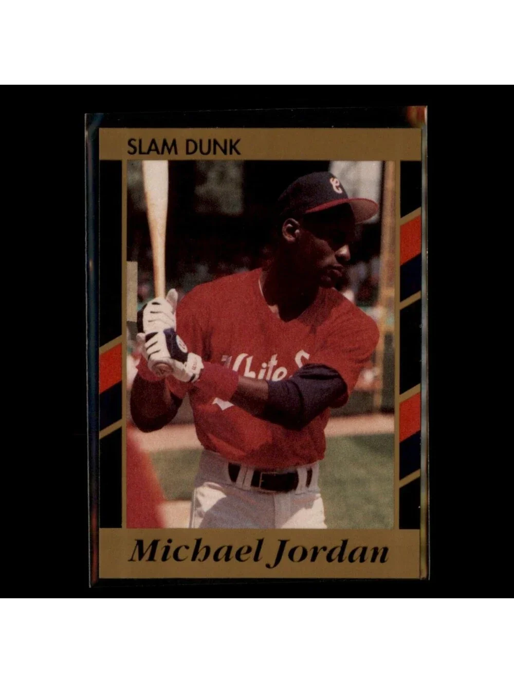 1990-91 Michael Jordan Best of the Best Slam Dunk #4 Baseball Oddball Card